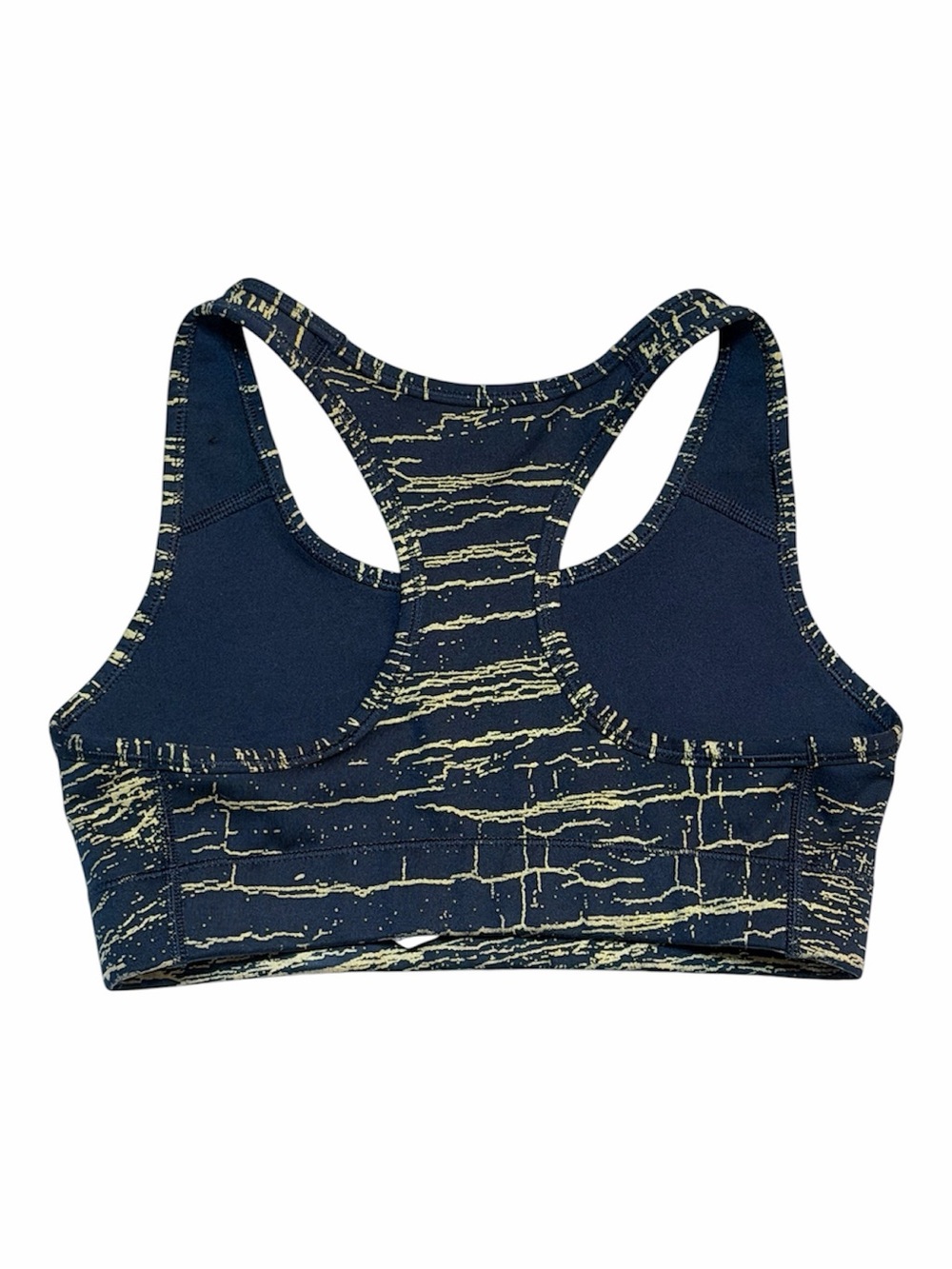 Nike Black with Metallic Gold Pattern Athletic Sports Bra Small XS - Picture 2 of 6